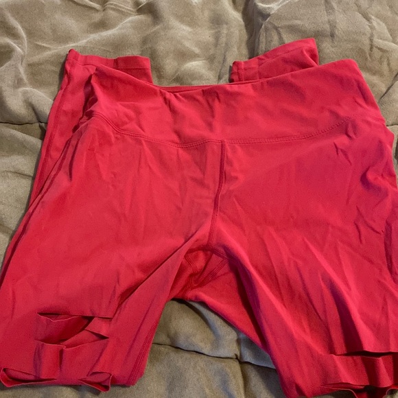 Zyia Red Slash Luxe Leggings 8 